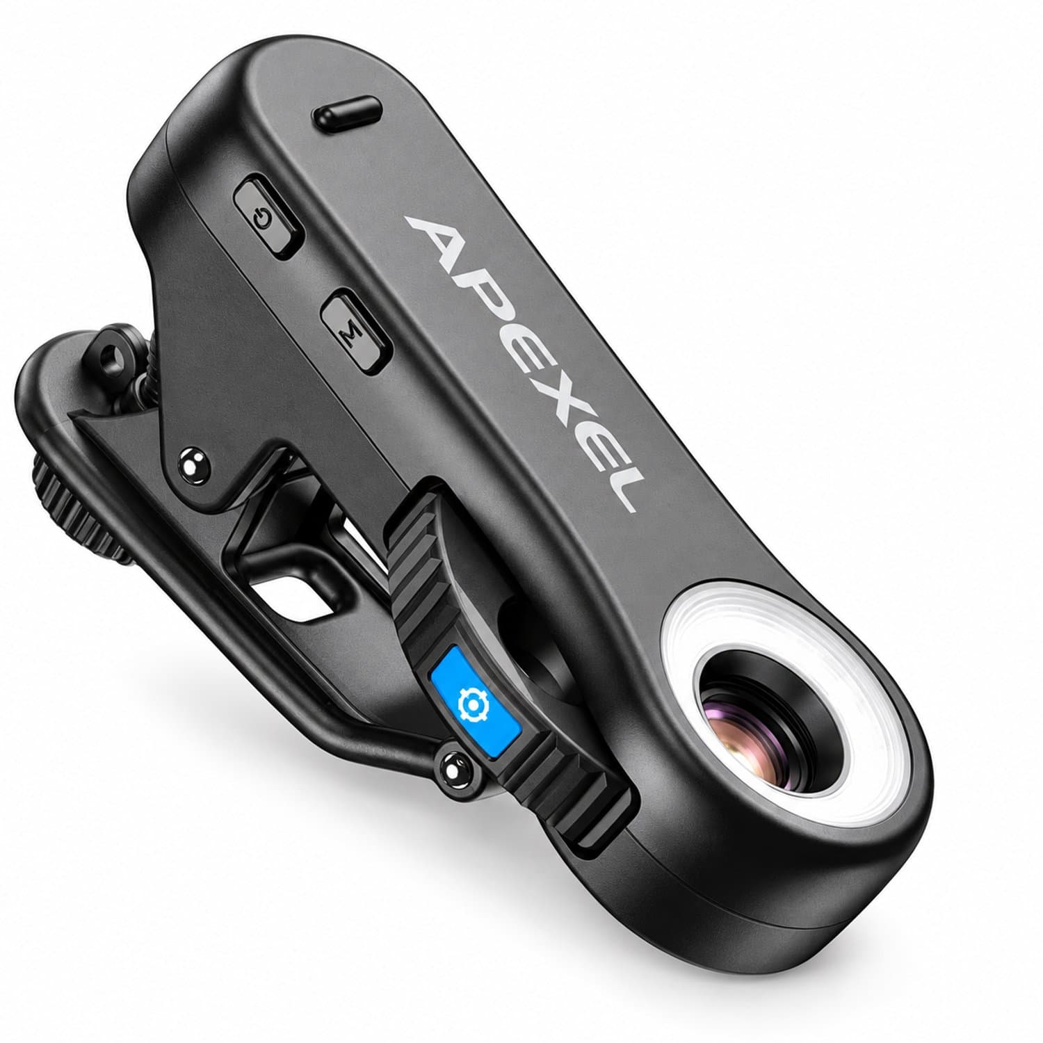DrPhone APEX EclipseLens – 40x/80x/120x Telefoon Microscoop Lens met UV & LED Licht – Clip-On Macro Lens