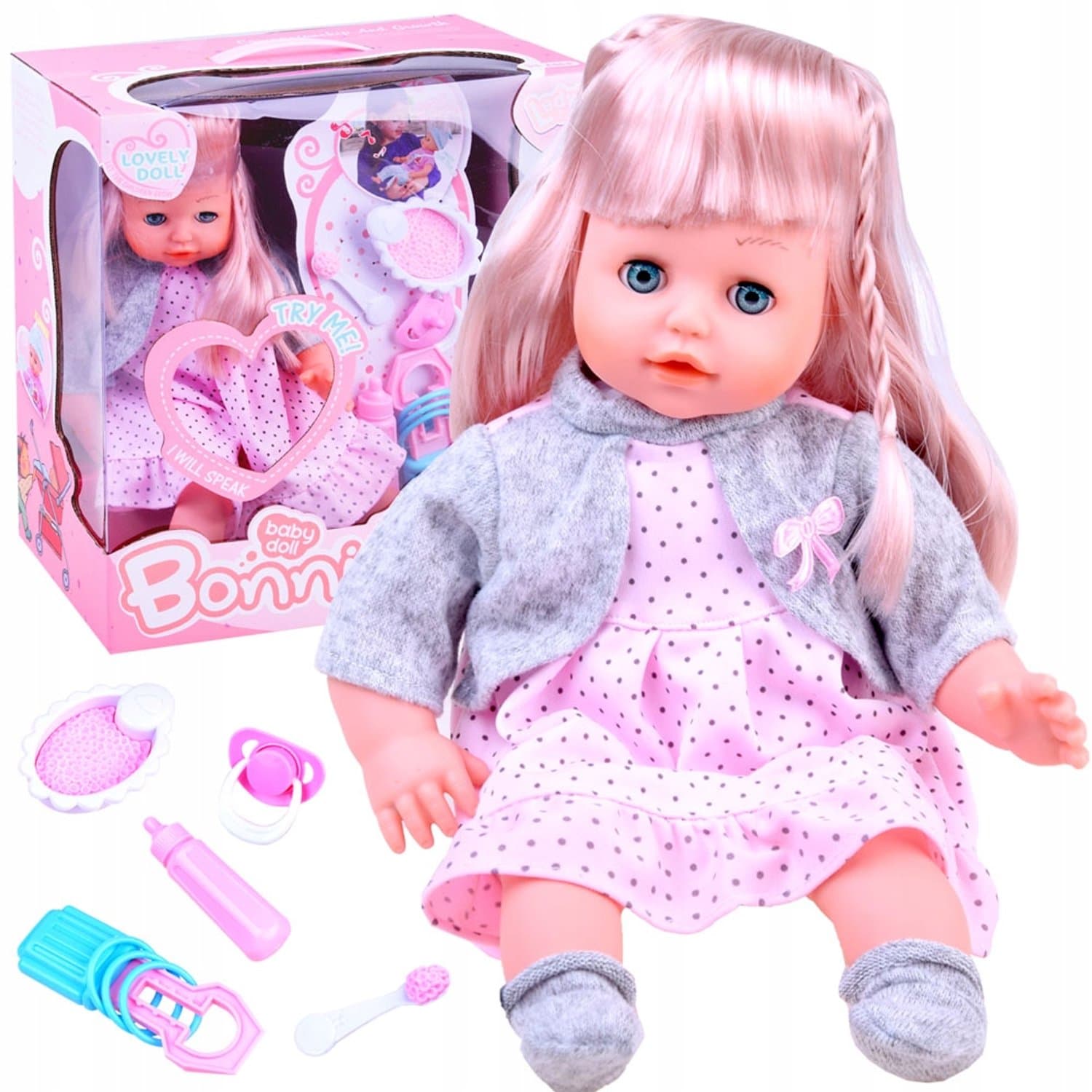 Agatka Babylala met Geluidjes en Accessoires - 36cm