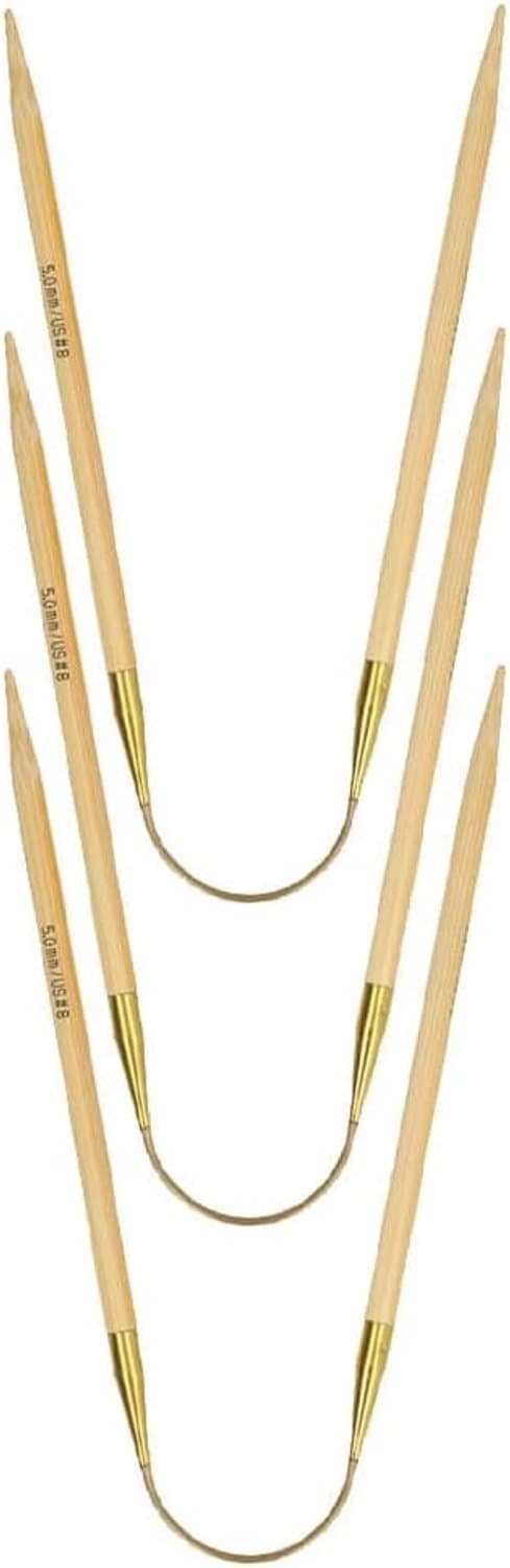Addi CraSyTrio Bamboe Breinaalden Beige 5mm