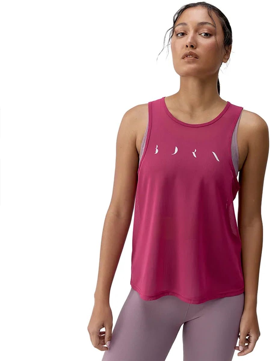 Born Living Yoga Bora Mouwloos T-shirt Roze L Vrouw