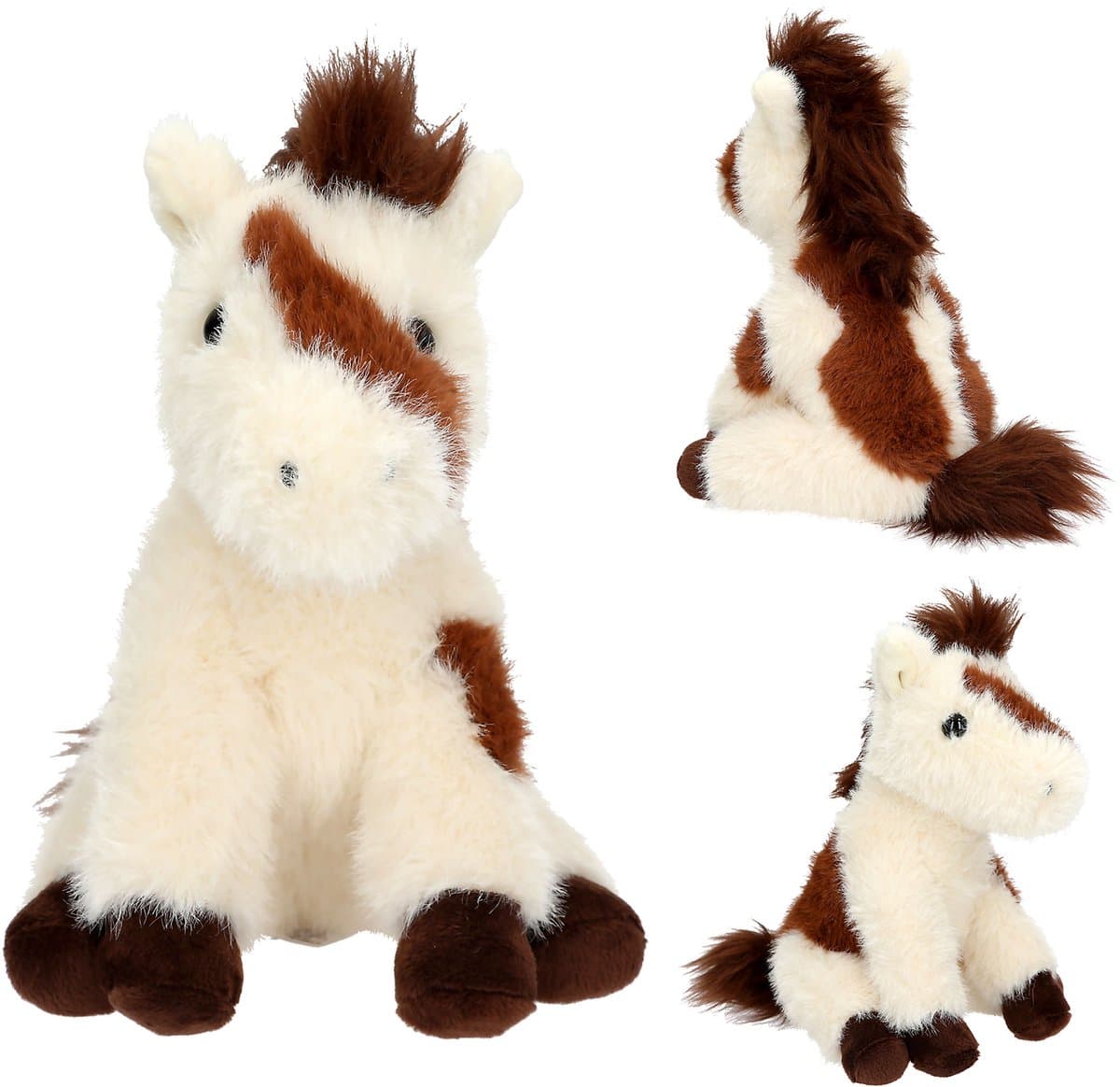 Miss Melody pluche paard met vlekkens 20 cm