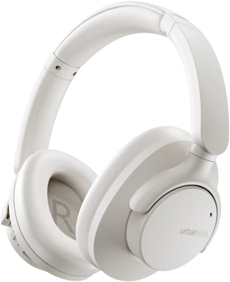 Urbanista Draadloze Koptelefoon ANC – Bluetooth Noise Cancelling Hoofdtelefoon – 40U Batterij – Ambient Sound Mode – Over Ear Wireless Headphones – Microfoon – iOS Android – Reiskoptelefoon – Muziek Gaming Thuis Werk – Cream