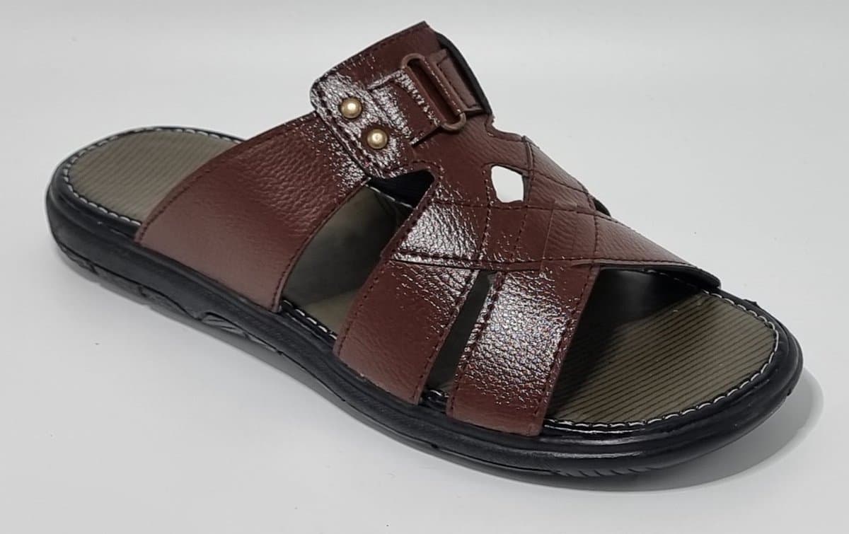 Walking - Slippers Heren - Licht Gewicht Heren Slippers - Slippers met een Zacht Voetbed - Bruin – Maat 43