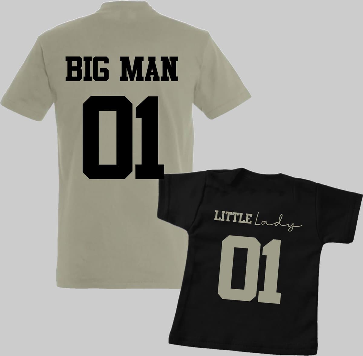 Matching shirts vader en dochter-Vaderdag cadeau-Cadeau voor Papa-Heren Maat XL-Kind Maat 62