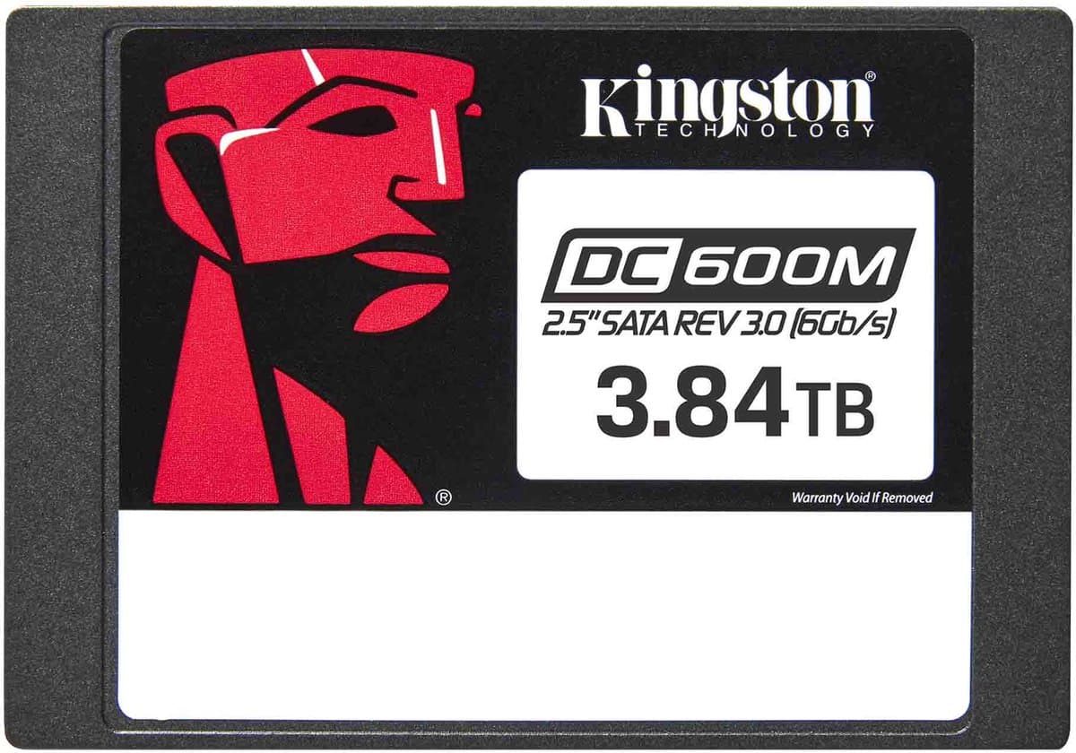 Kingston Technology 3840G DC600M (gemengd gebruik) 2,5 inch Enterprise SATA SSD