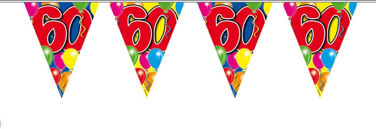 Folat - Vlaggenlijn 60 jaar Ballonnen (10 meter)