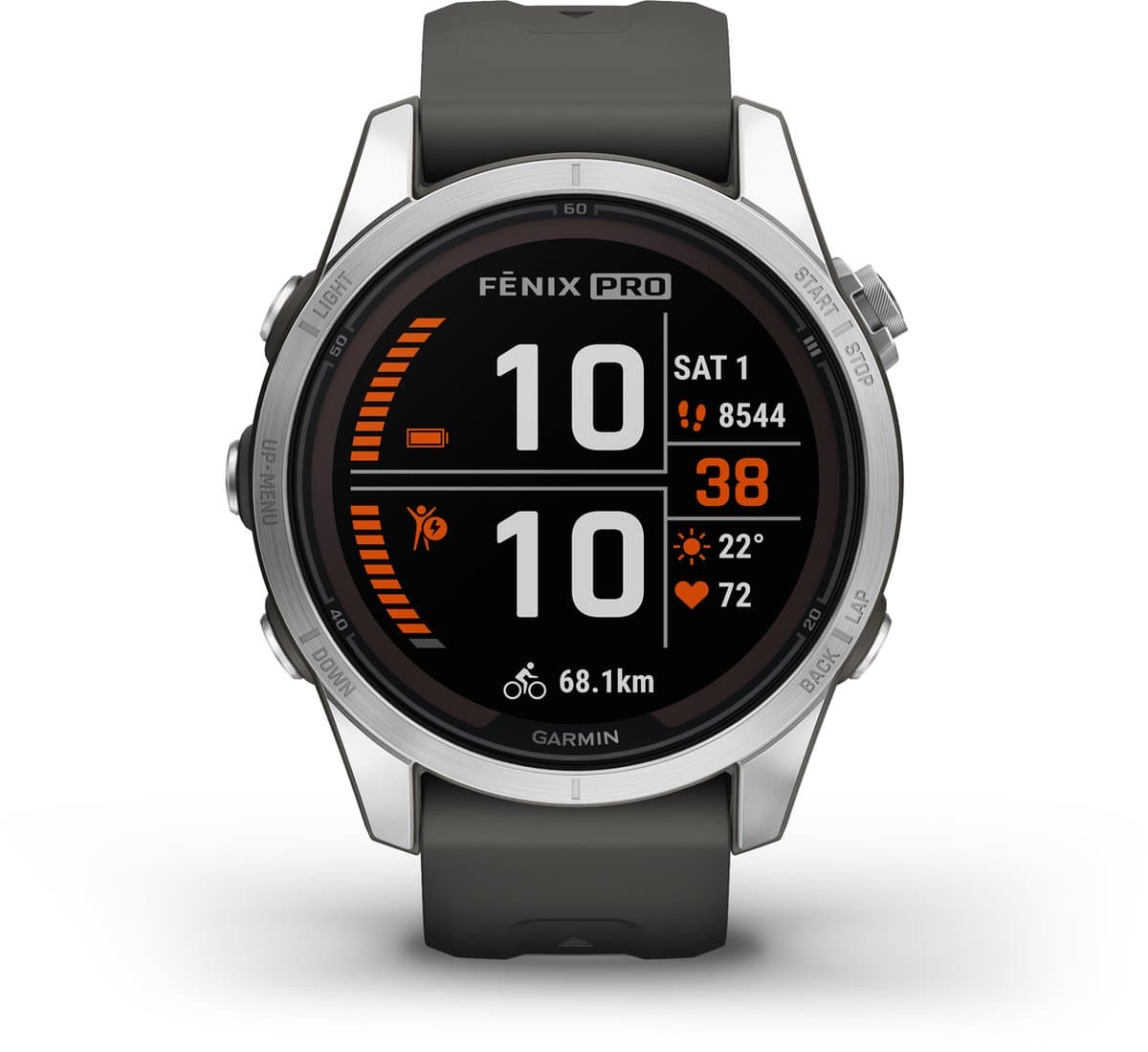 Garmin Fenix 7s Pro Solar - Smartwatch - Sporthorloge - Zon oplaadbaar - Tot wel 14 dagen Batterij - 42mm - Zilverkleurig