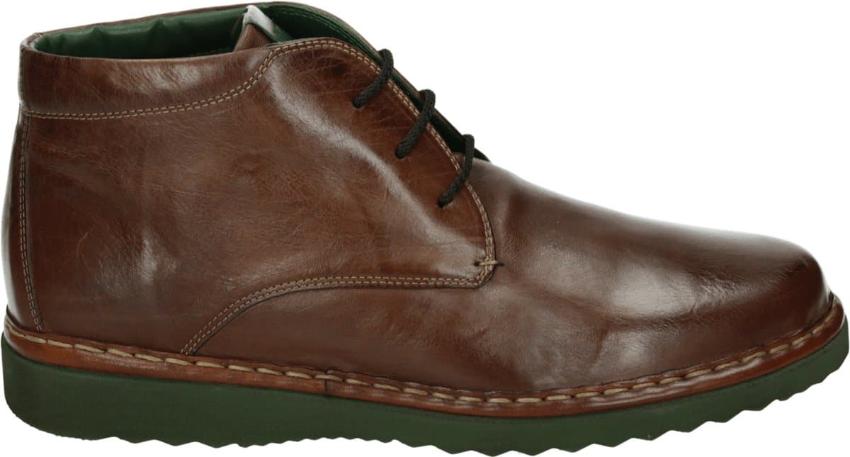 Galizio Torresi - 620348 - Vrije tijd half-hoogHeren veterschoenHeren sneakers - Kleur: Cognac - Maat: 45