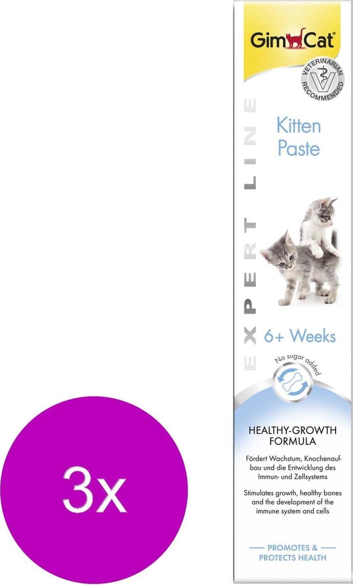 Gimcat Kitten Pasta - Kattensnack - 3 x 50 g