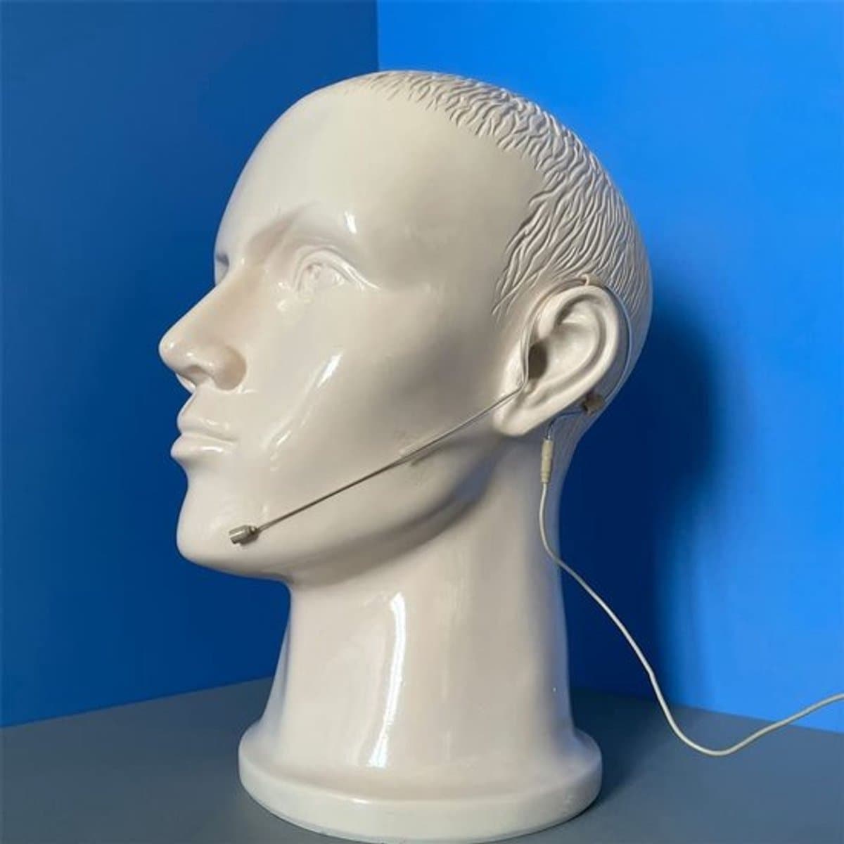 - Hoofdgedragen Headset - Unidirectionele Microfoon - Ideaal voor vocale toepassingen - Beige - Discrete bediening - Bewegingsvrijheid - Ge...