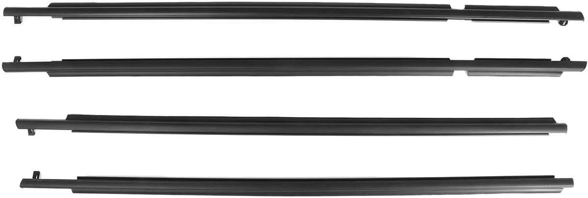 Autoruit Tochtstrip - Zijdeur Raam Kit - Voertuig Afdichting - Geluids Winddicht - 1 Set - Zwart