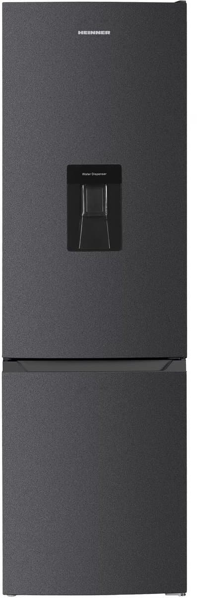 Heinner HC-HM260DGWDE++ Koel-vriescombinatie met Waterdispenser 260 L – Elektronische Bediening met Instelbare Thermostaat – Omkeerbare Deur – Antracietgrijs – 5 Jaar Garantie