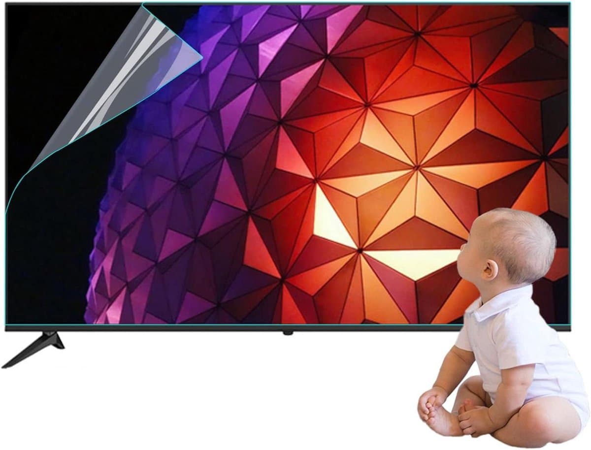 Schermbeschermer TV - Antireflectiefilm Blauwlichtfilter - Oogcomfort Verbeteren - Mat Ontspiegeld Oppervlak - 75 inch 1645x930mm - One Color