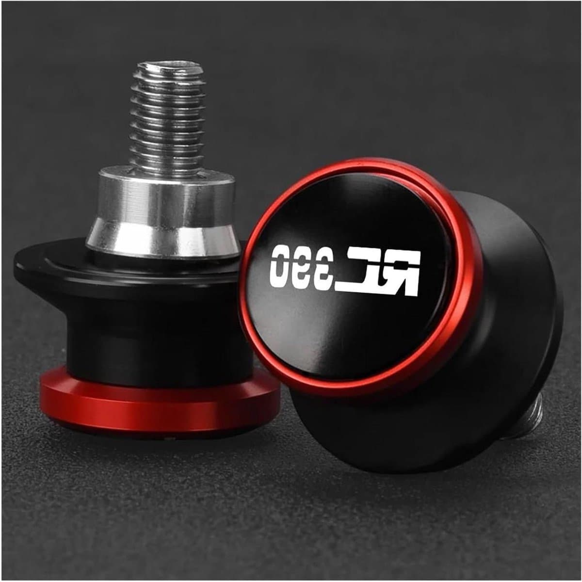 Motorfiets Bobbins - Swingarm Spools - Onderhoud Motor - CNC Aluminium - 10MM - Rood