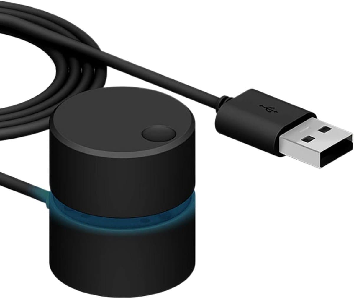 USB Volumeregelaar - Multimedia Controller Knop - Audio Instellen - Onmiddellijke Volumeaanpassing - 3.5x3.5x3.8 cm - Zwart