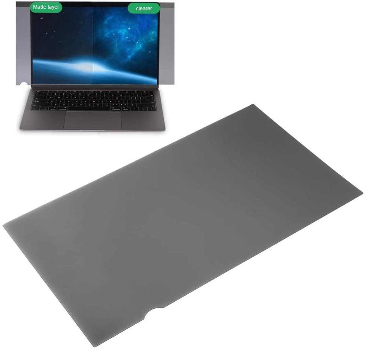 Allecto - Laptop Privacy Screen Filter - 14 Inch - Bescherming tegen inkijk - Widescreen 16:9 - Anti-Peep - Ideaal voor onderweg - Transparant