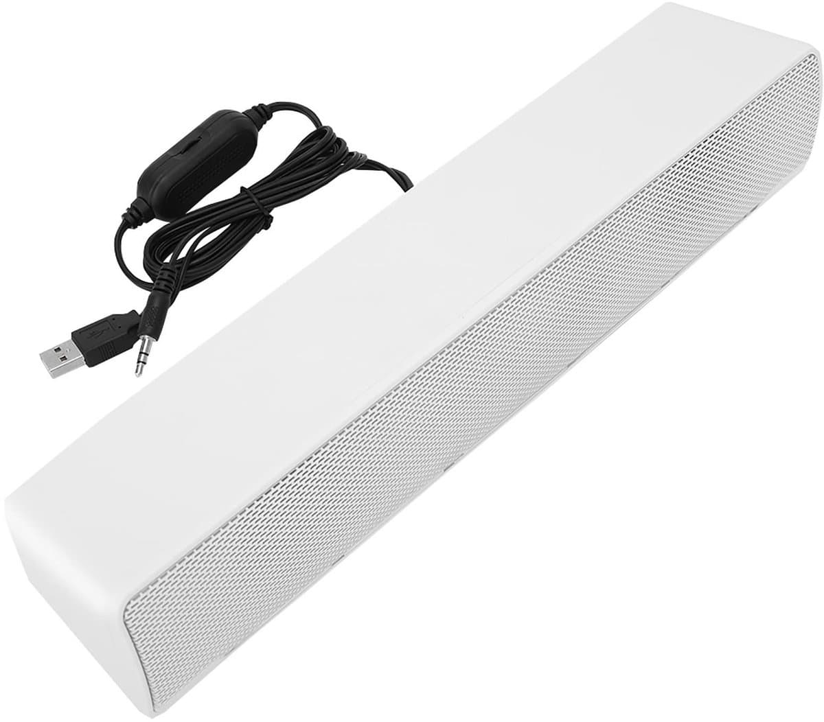 Dailygoody - Soundbar PC Speakers - Mini Geluidsbox - Draagbaar en Compact - USB-aansluiting - Ideaal voor TV en Laptop - 3D Surround Sound