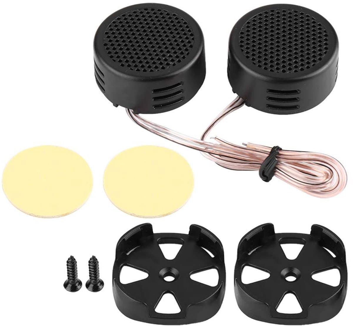 Dailygoody - Autoluidspreker 12V 500W - Mini Tweeter - Krachtige Geluidsweergave - Zwart - Geschikt voor Auto's - Ideale Muziekervaring