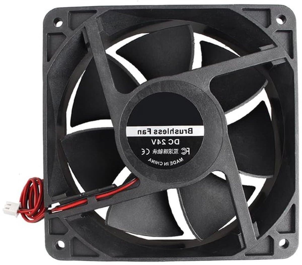 Stille koelventilator 120x120x38 mm - 24V - Borstelloze ventilator voor CPU-systeem - 3D Printer PC CPU - Computerkasten