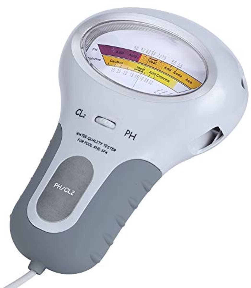 Dailygoods- Watertestmonitor Draagbaar - pH/Chloor Tester - Nauwkeurige Metingen - Waterkwaliteit Tester - Compact Ontwerp - Ideaal voor Zwembaden/Spa's - Waterkwaliteitstester