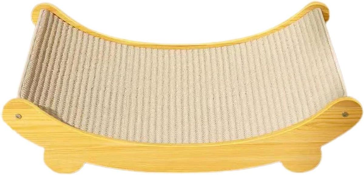 Katten Loungebed - Krabmat Rustkussen - Ontspannen Spelen - Verhoogd Ontwerp - 41 x 33 x 8 cm - Grijs
