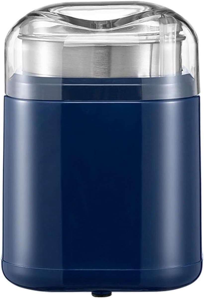 Elektrische tabletsnijder en -molen met roestvrijstalen messen, geschikt voor het malen van poeders, specerijen, granen, kleine tabletten, vitaminetabletten en koffie (blauw).