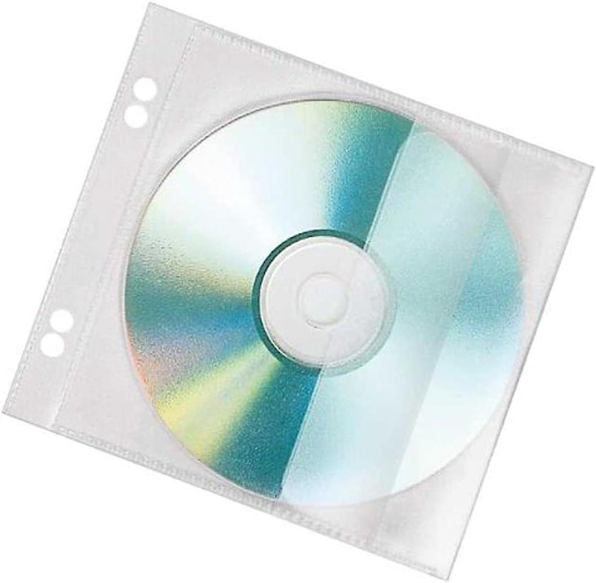 CD/DVD opberghoezen voor 1 CD - 10 stuks transparante beschermhoezen