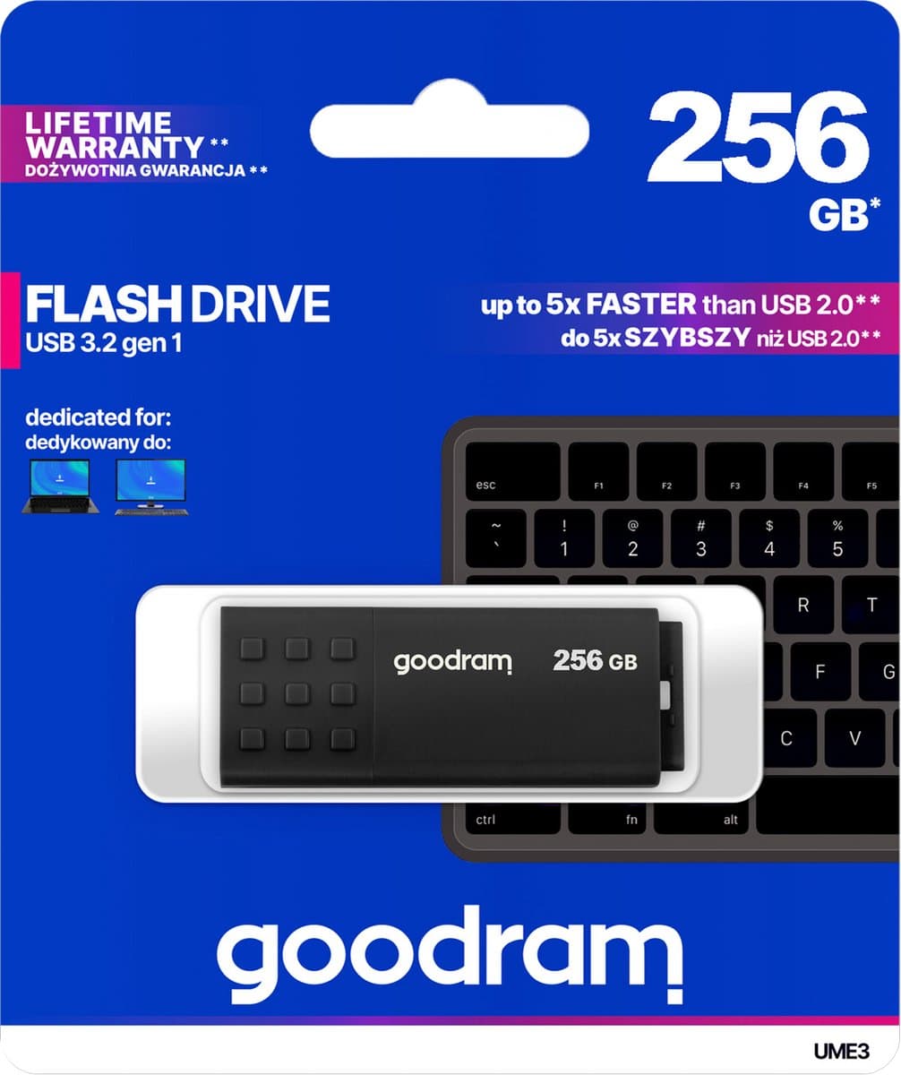 USB stick GoodRam UME3 Black 256 GB