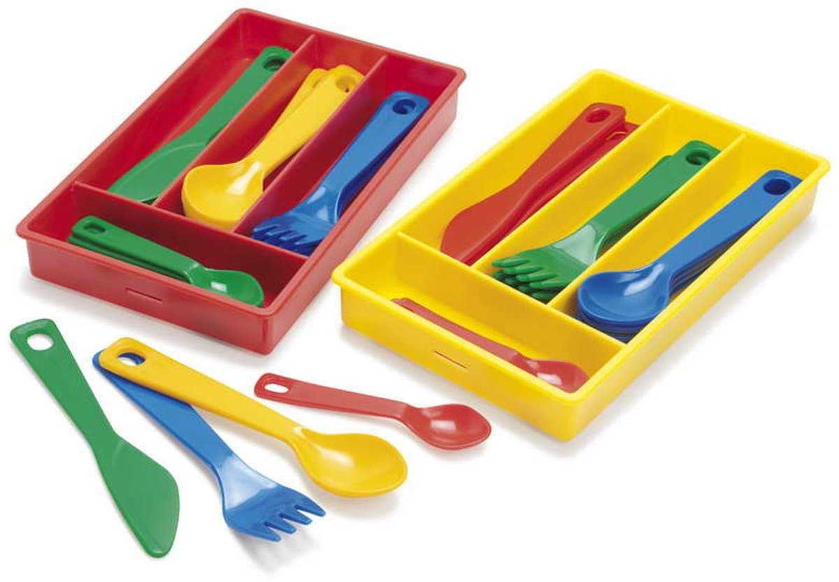 Dantoy bestekbak speelgoedset - 17-delig multicolor educatief.