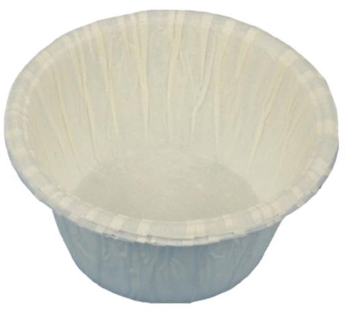 PAPSTAR Muffin bakvormpjes papier wit 20 stuks