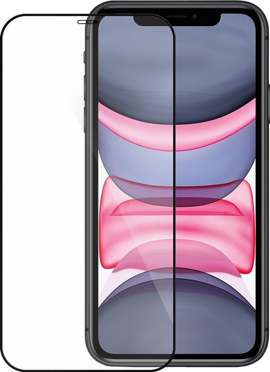 Mobile5 - Glas Screenprotector voor iPhone 12 / 12 Pro - Matte afwerking - Anti Reflectie - Kras en Valbestendig - Gehard Glas - Volledig scherm vullend - Zwart omlijnd