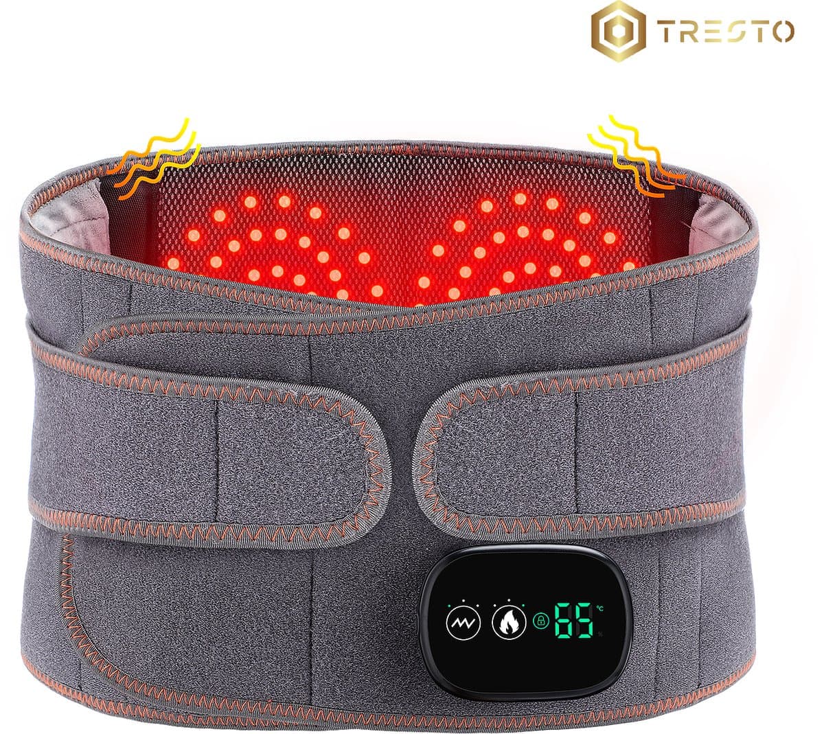 TRESTO - Infrarood Massage Band Onderrug - Rugpijn - Apparaat - Spieren & Gewrichten - Pijnverlichting - Warmteband - Brace - Elektrisch Rug Massage Apparaat