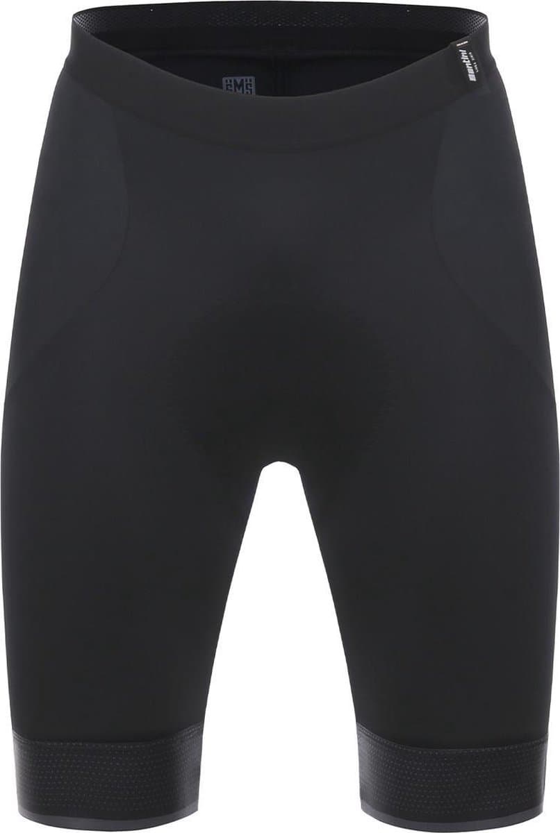 Santini Fietsbroek kort zonder bretels Heren - Karma Delta - Bibless Shorts GitEvo padding Black - L
