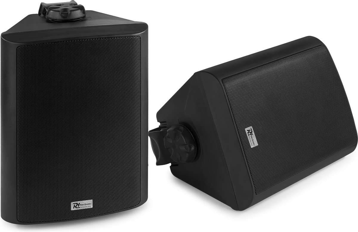 Power Dynamics WS50AB zwarte WiFi en Bluetooth speakerset - 5.25 inch - IPX5 - 200W - Zwart