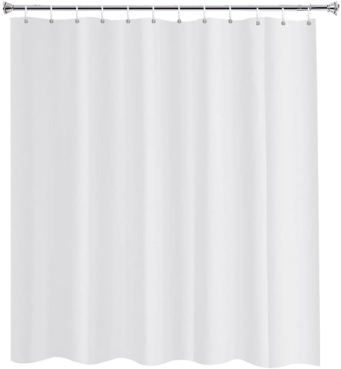 CLVP® Douchegordijn Anti Schimmel - Gordijn voor Douchestang - Doucheset - Wit