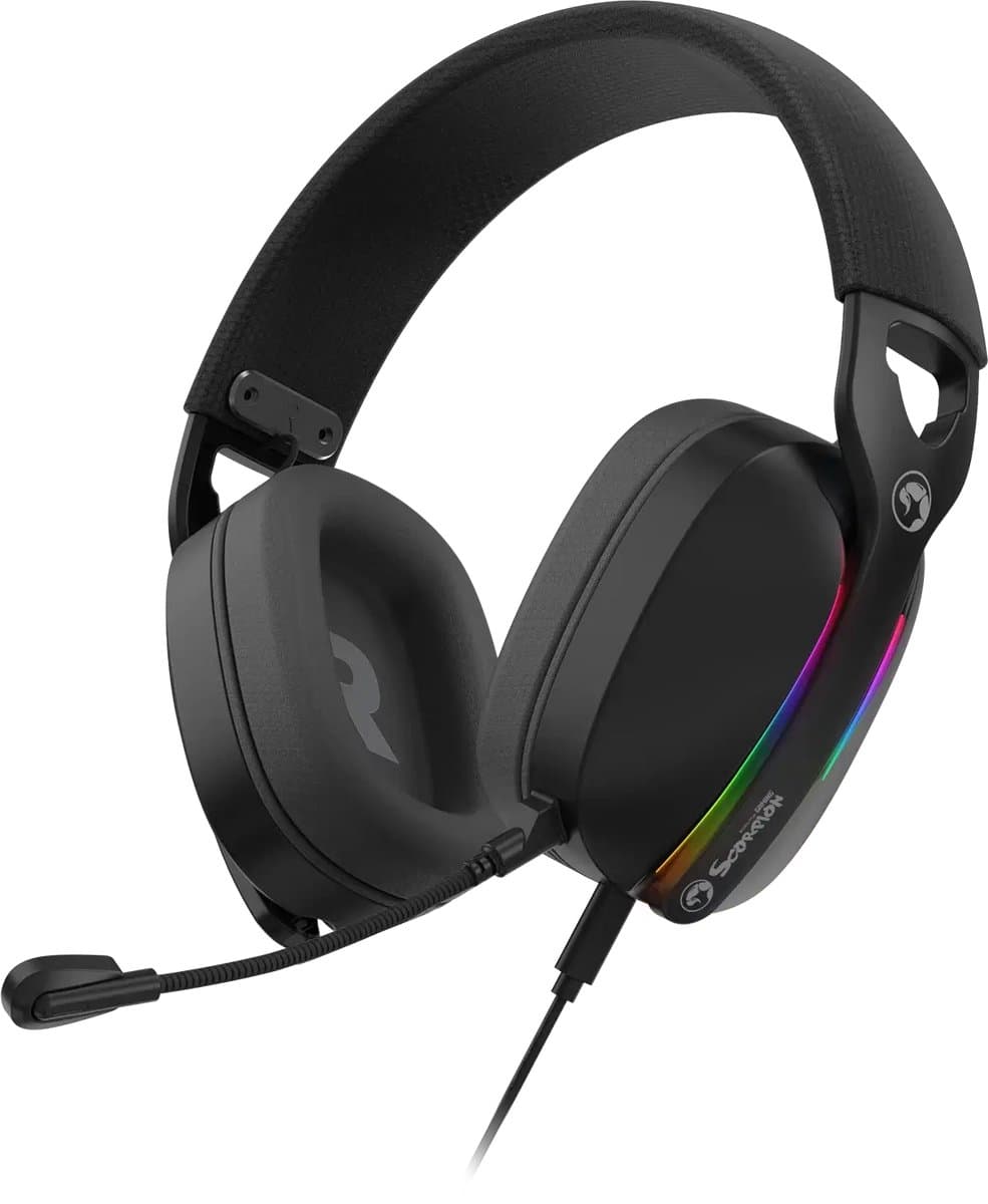Marvo PULZ 70S RGB 7.1 Wired Gaming Headset – USB Surround, 40 mm, Detachable Mic, RGB‑verlichting