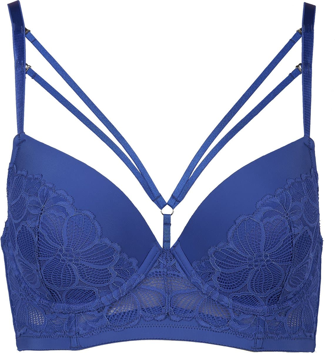 After Eden D-Cup & Up Texas Voorgevormde Longline BH - Dames - Blauw - Maat 80E