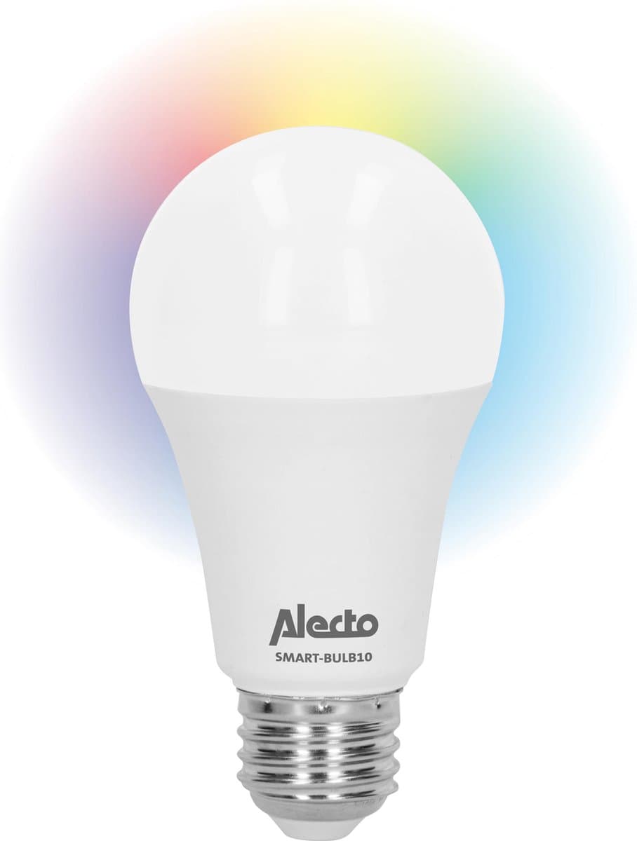 Alecto SMART-BULB10 slimme led-lichtbulb met Wi-Fi, 60 W - wit