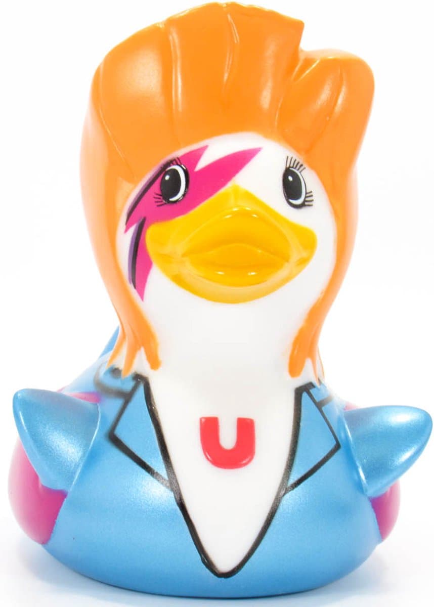 Deluxe ZAG DUCK david bowie ziggy stardust Duck van Bud Duck: Mooiste Design badeend ter Wereld SPECIAL EDITION 2017 2018 10CM