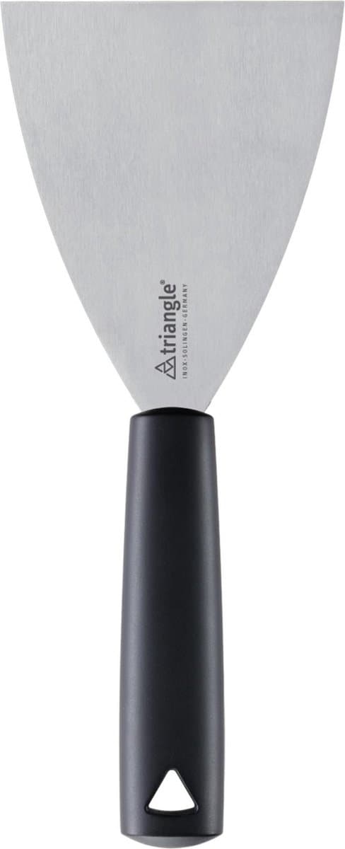 Triangle Bakspatel Extra Breed – 10 cm Lemmet – RVS met Kunststof Heft – Zwart