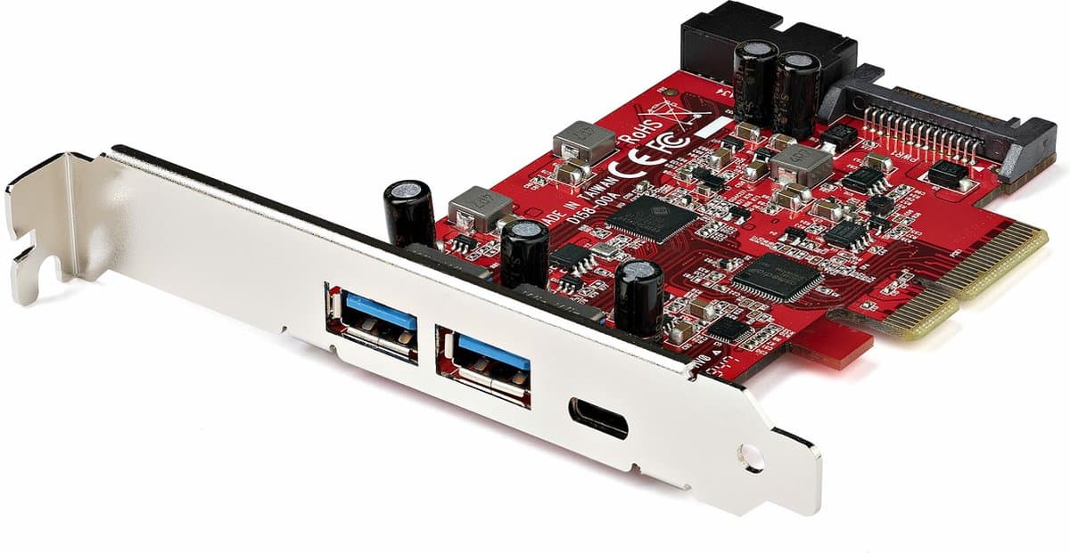 StarTech 5 poorts USB PCIe Kaart - 10Gbps 2xUSB/1xUSB-C,1x IDC