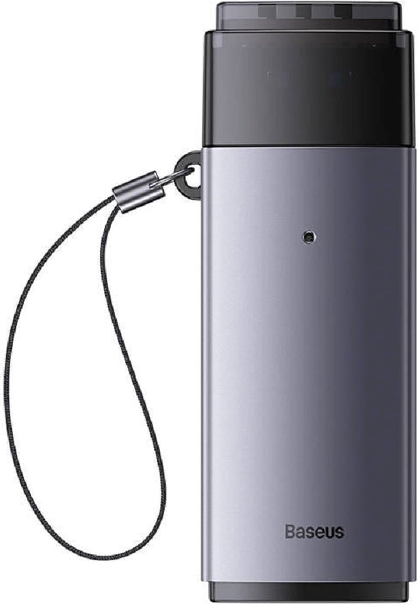 Baseus - Lite - Series adapter SD/TF-kaartlezer USB grijs - (WKQX060013)