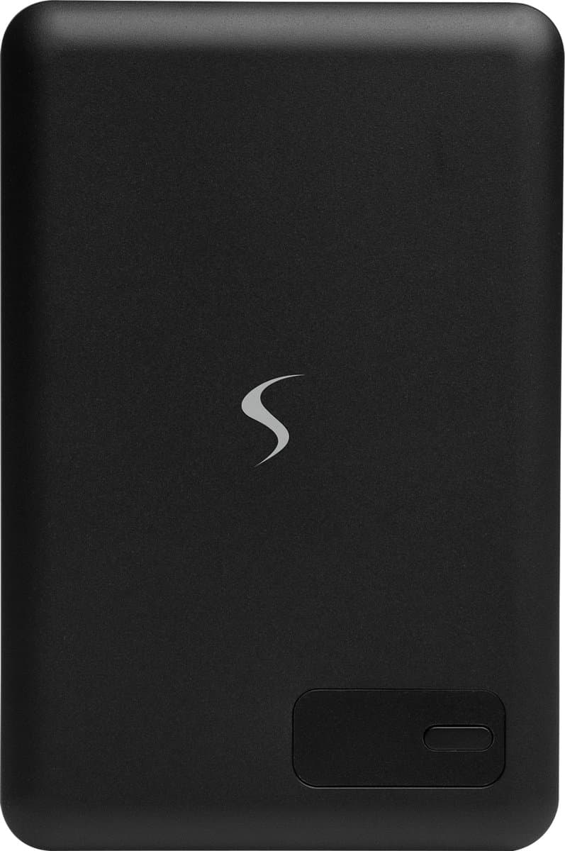 Scapade magnetische Qi2 powerbank (5.000mAh/20W) – Qi2 magnetisch draadloos opladen – LED percentage weergave – Compatibel met MagSafe - Zwart