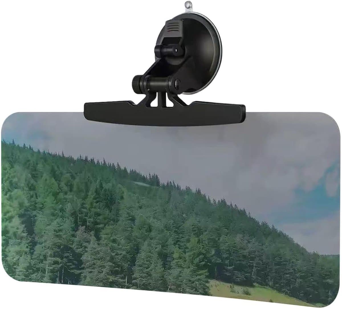 Zonneklep Verlenger - Auto Vizier - Zon Blokkeren - Zuignap Bevestiging - 34 x 15 cm - Zwart