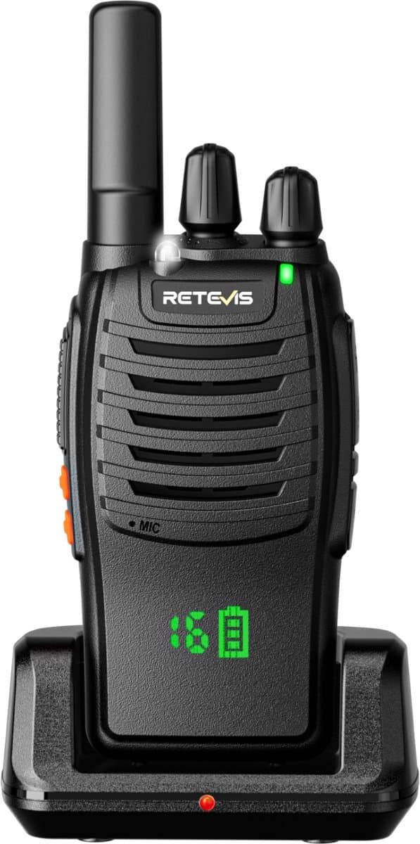 Retevis H777H Portofoons met Verborgen Display-PMR446 Walkie Talkie oplaadbaar-VOX handsfree-LED-zaklamp, Noodalarm-Draagbare 2-Weg Radio voor Familie, Kamperen