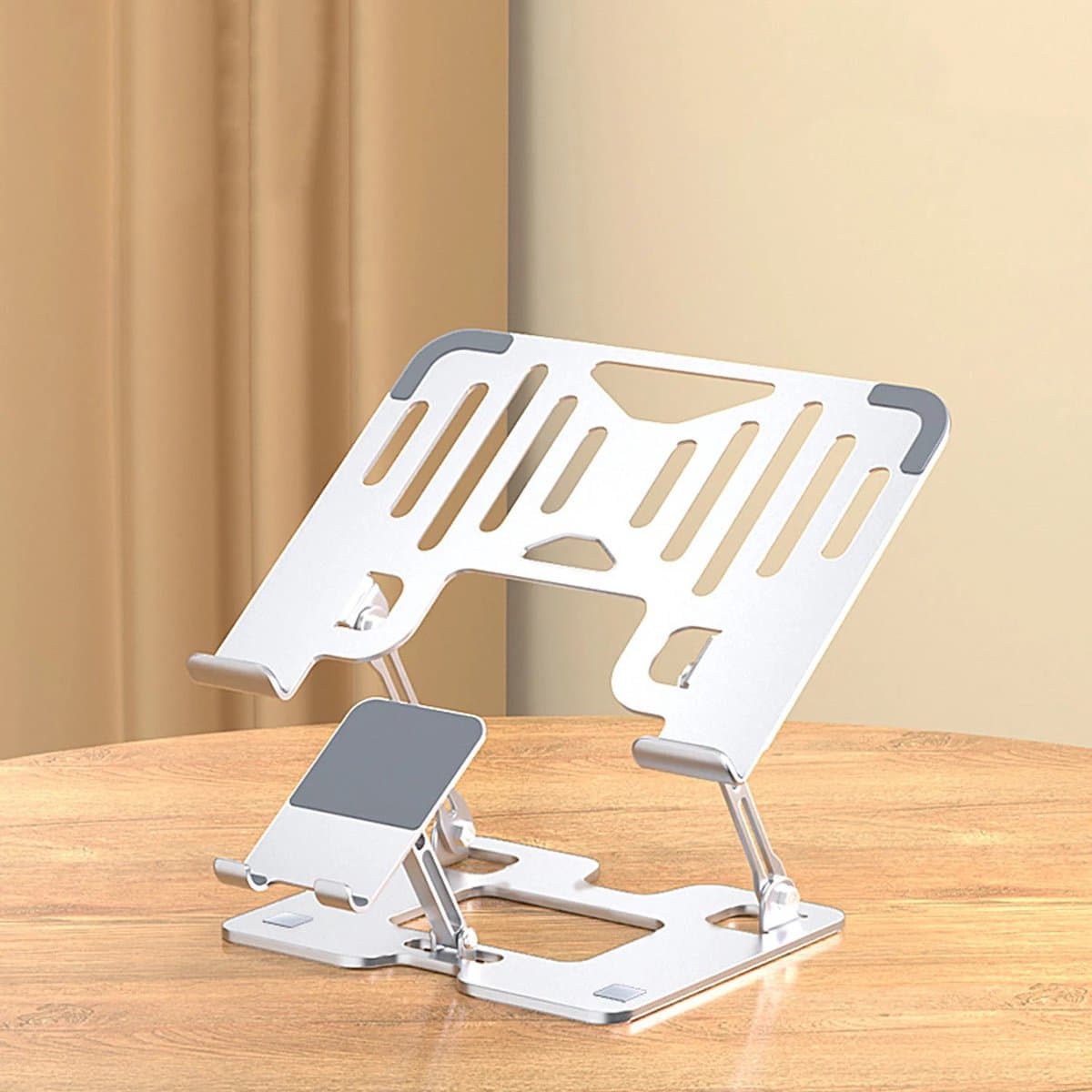 Dailygoods Multifunctionele standaard met opvouwbare verbetert de ventilatie Verstelbare laptopstandaard met verstelbare