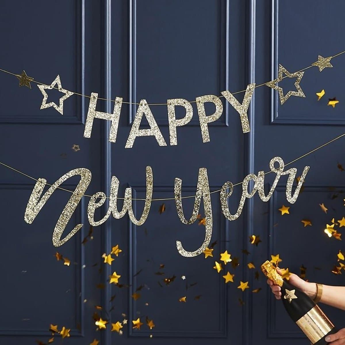 Happy New Year Glitter - 1.5 m