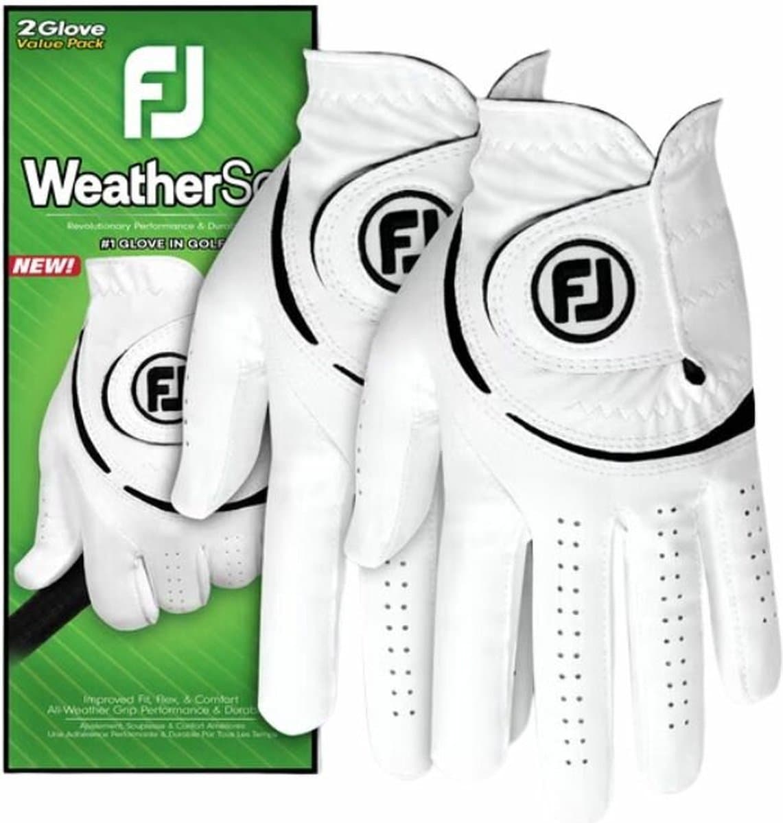 Footjoy Weathersof handschoen heren 2 Pack 2024 Maat XL