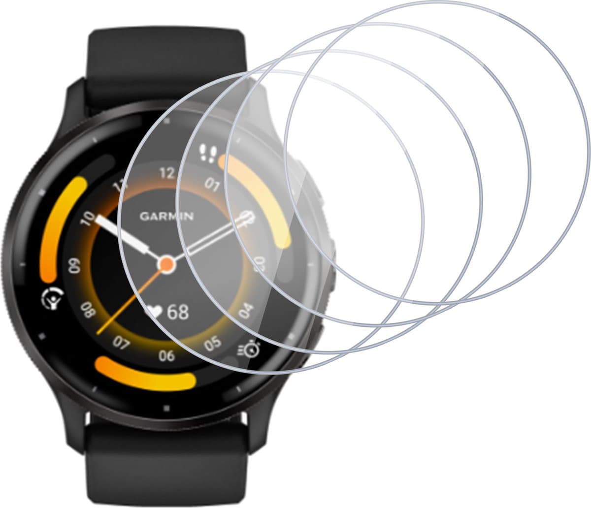 4x Screenprotector geschikt voor Garmin Venu 3 - Folie Screen Protector geschikt voor Garmin Venu 3