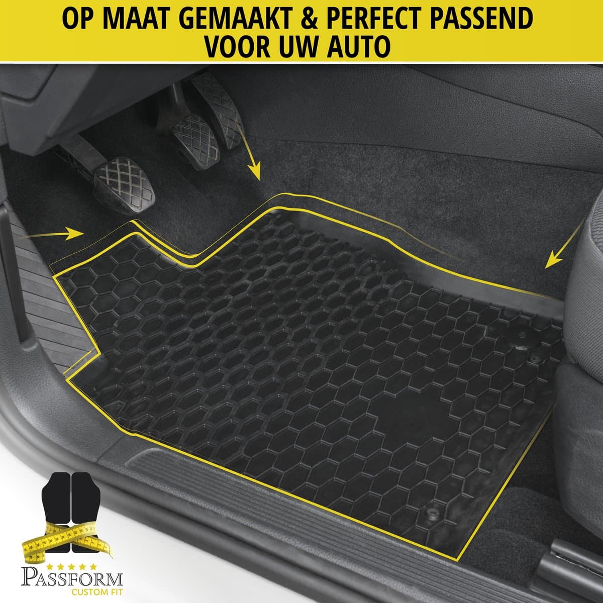 Walser Gummimatten passend für Opel Insignia B, 2005-2012, Fußmatten Auto-Matten Gummi